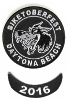 Biketoberfest 2016 Crazy Wolf Patch Biketoberfest 2016 Crazy Wolf Patch