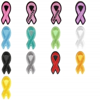 Different Colored Ribbon Patches For Awareness Different Colored Ribbon Patches For Awareness