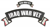 Iraq War Vet Patches Small And Large 2 Piece Rocker Patch Set Iraq War Vet Patches Small And Large 2 Piece Rocker Patch Set