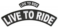 Live To Ride Patches Large And Small Biker Rocker Patch
