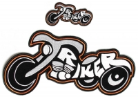 Triker Patches 2 Piece Small And Large Biker Patch Set