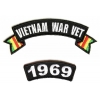 Vietnam War Vet 1969 Patch Set