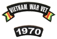 Vietnam War Vet 1970 Patch Set Vietnam War Vet 1970 Patch Set