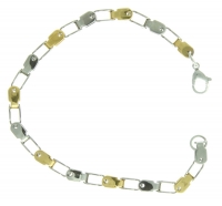 Stainless Steel Chain Shackle Bracelet Gold Links