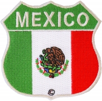 Mexico Shield Flag Patch | Embroidered Patches Mexico Shield Flag Patch | Embroidered Patches