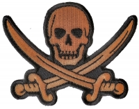Pirate Sword Skull Patch | Embroidered Patches Pirate Sword Skull Patch | Embroidered Patches