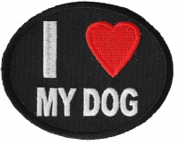I Love My Dog Patch | Embroidered Patches
