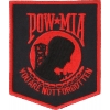 POW MIA Patch Black Red | US Military Veteran Patches