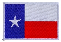 Texas Flag White Border Patch | Embroidered Patches