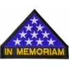 In Memoriam Folded Flag Patch | US Military Veteran Patches