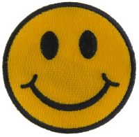 Smiley Face Patch | Embroidered Patches