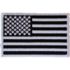Subdued Black White US Flag Patch | Embroidered Patches