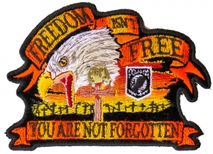 Freedom Isn't Free Eagle Small Patch | US Military Veteran Patches