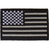 Black White And Reflective US Flag Patch | Embroidered Patches