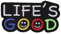 Life's Good Patch | Embroidered Patches