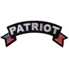 Patriot Rocker Patch With US Flag | US Military Veteran Patches
