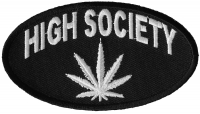 High Society Patch | Embroidered Pot Patches