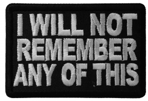 Embroidered Don/'t Bother I/'m Not Drunk Yet Sew or Iron on Patch Biker Patch