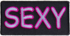 Sexy Patch White Pink | Embroidered Patches