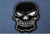 Black Skull Patch Small | Embroidered Patches