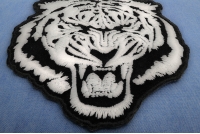 Small White Baron Tiger Patch | Embroidered Patches