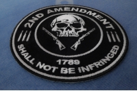 2nd Amendment Skull 1789 Small Patch | US Military Veteran Patches