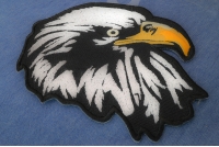 White Eagle Facing Right Patch | Embroidered Patches