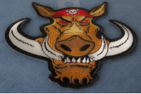 Biker Hog Patch Small Hawg | Embroidered Patches