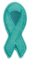 Teal PTSD Awareness Ribbon Patch