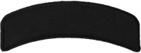 Black 4 Inch Arched Blank Patch Rocker | Embroidered Patches