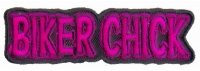 Biker Chick In Pink | Embroidered Patches Biker Chick In Pink | Embroidered Patches