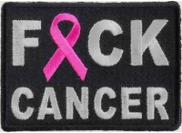 FCK Cancer Pink Ribbon Patch | Embroidered Patches