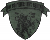 No Brother Left Behind Small Patch In Green Black | US Military Veteran Patches