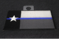 Thin Blue Line Texas State Flag Patch For Law Enforcement | Embroidered Patches