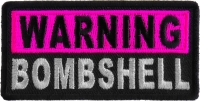 Warning Bombshell Patch | Embroidered Patches Warning Bombshell Patch | Embroidered Patches