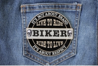 It's Not About Brand, IT's About Respect Biker Patch Small | Embroidered Biker Patches