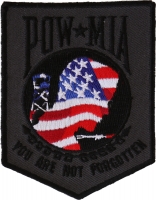 American Flag POW MIA Patch | US POW MIA Military Veteran Patches