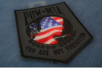 American Flag POW MIA Patch | US POW MIA Military Veteran Patches