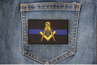 Masonic Thin Blue Line For Law Enforcement Patch | Embroidered Patches Masonic Thin Blue Line For Law Enforcement Patch | Embroidered Patches