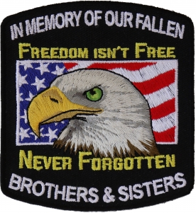 2nd Amendment Right To Bear Arms American Freedom Eagle Patch 3.4/"x3.2/"