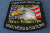 In Memory Of Our Fallen Military Brothers And Sisters Patch | Embroidered Patches
