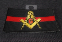 Masonic Thin Red Line For Firefighters Patch | Embroidered Patches