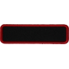 Blank Name Tag Patch Red Border | Embroidered Patches