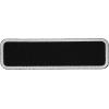 Blank Name Tag Patch White Border | Embroidered Patches