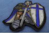 Blue Knight Small Patch | Embroidered Patches