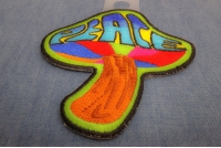 Peace Mushroom Patch Psychedelic Hippie | Embroidered Patches