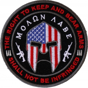 Molon Labe 2nd Amendment Patch | Embroidered Patches