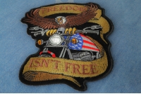 Patriotic Eagle Biker Small Patch Freedom Isn't Free