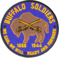 Buffalo Soldiers Patch We Can We Will Read And Forward