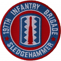 197th Infantry Brigade Patch Sledgehammer